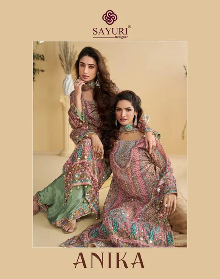 Anika By Sayuri Natural Crep Silk Readymade Suits In Orders In India
